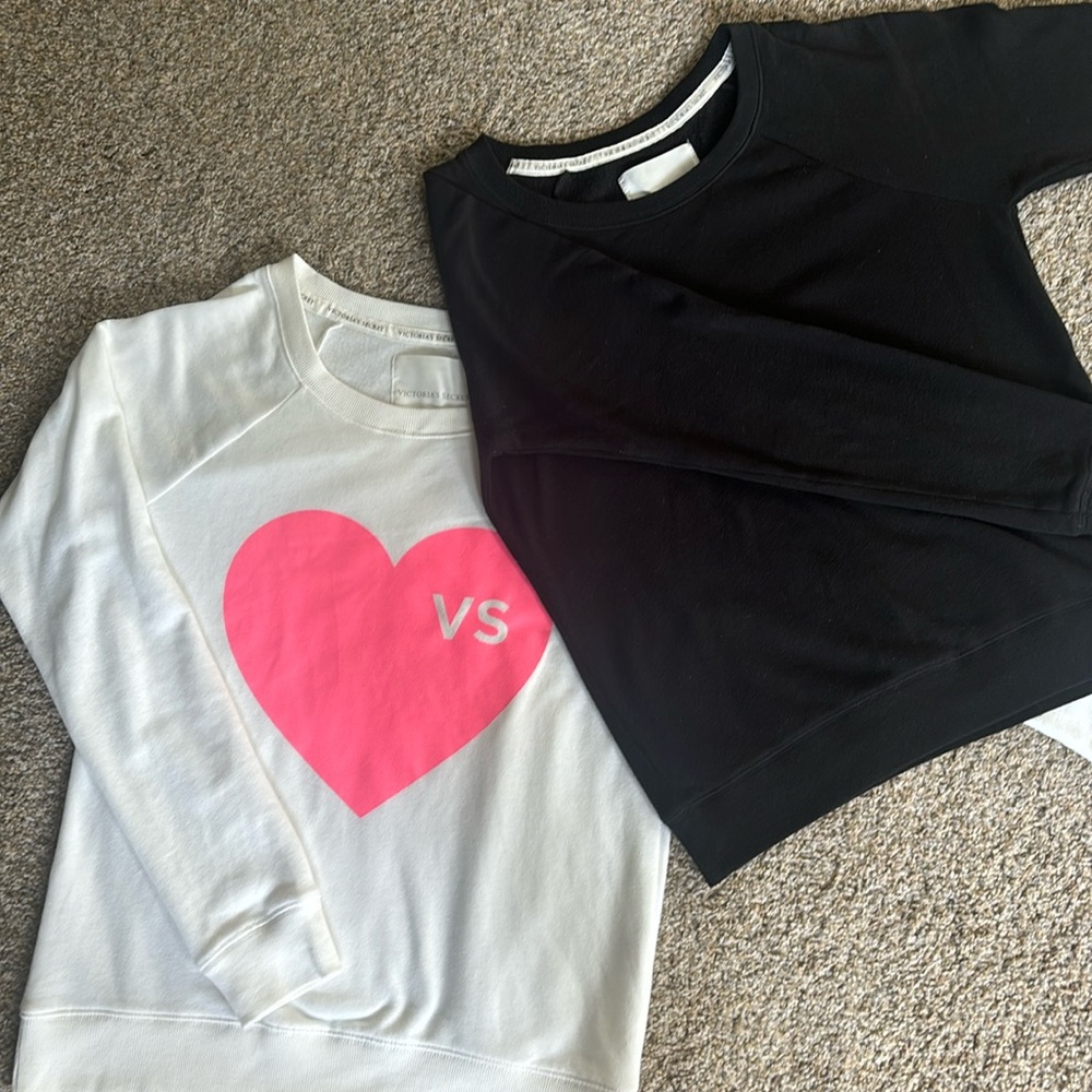 2 Victorias Secret sweatshirts